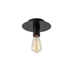 Plafon, Lampa sufitowa 108540 PIATTO 1L Matowy Czarny Markslojd