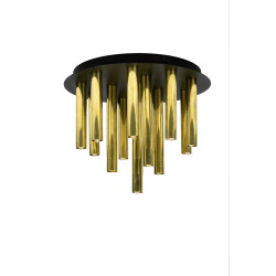 Plafon, Lampa sufitowa 108504 GOCCE 13L Złoty/ Czarny Markslojd