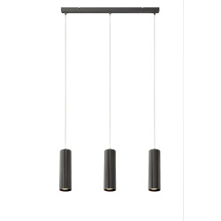 Lampa wisząca potrójna na listwie 108473 COSTILLA 3L Ciemny szary Markslojd