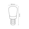NOWOŚĆ EKZA1667 Żarówka LED 1,5W ST22 E14 4000K Do Lodówek Milagro