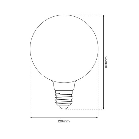 NOWOŚĆ EKZA1669 Żarówka LED 15W G120 E27 4000K Milagro