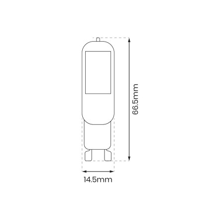 NOWOŚĆ EKZA1675 Żarówka COB LED 4W G9 6500K Milagro