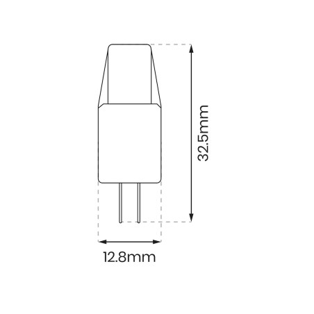 NOWOŚĆ EKZA1727 Żarówka COB 2W G4 12V 4000K Silikon Milagro