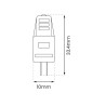 NOWOŚĆ EKZA1730 Żarówka LED 1,5W G4 12V 3000K Plastik Milagro