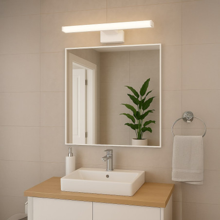 NOWOŚĆ ML2029 Kinkiet Mirore 10W 60cm Biały Milagro
