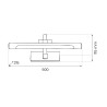 NOWOŚĆ ML2034 Kinkiet VINCI 15W 60cm Milagro
