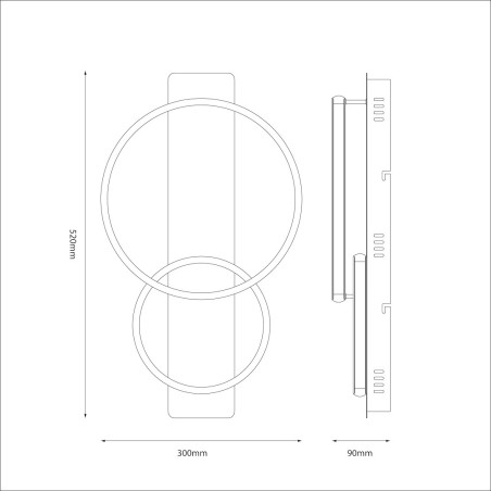 NOWOŚĆ ML1851 Lampa sufitowa ROWENA 14W LED Milagro