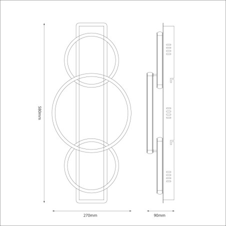 NOWOŚĆ ML2060 Lampa sufitowa ROWENA 18W LED Milagro