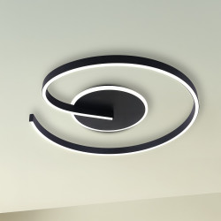 NOWOŚĆ ML1848 Lampa sufitowa LORENZO BLACK 22W LED Milagro
