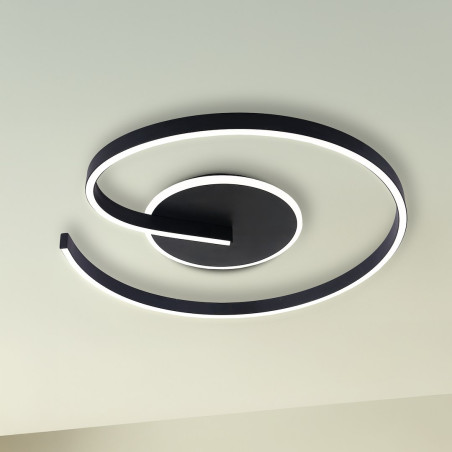 NOWOŚĆ ML1848 Lampa sufitowa LORENZO BLACK 22W LED Milagro