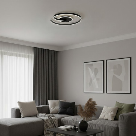 NOWOŚĆ ML1848 Lampa sufitowa LORENZO BLACK 22W LED Milagro