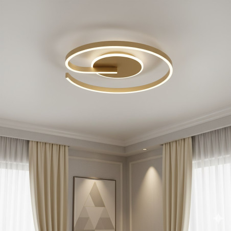 NOWOŚĆ ML1849 Lampa sufitowa LORENZO GOLD 22W LED Milagro