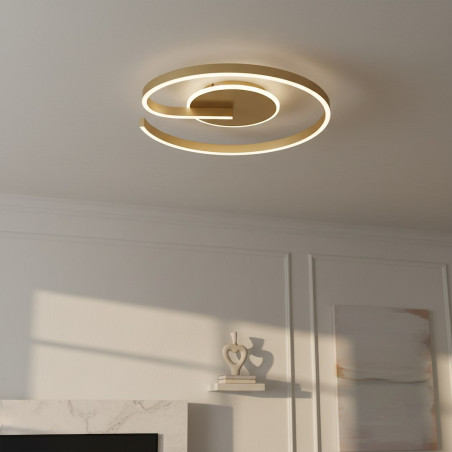 NOWOŚĆ ML1849 Lampa sufitowa LORENZO GOLD 22W LED Milagro