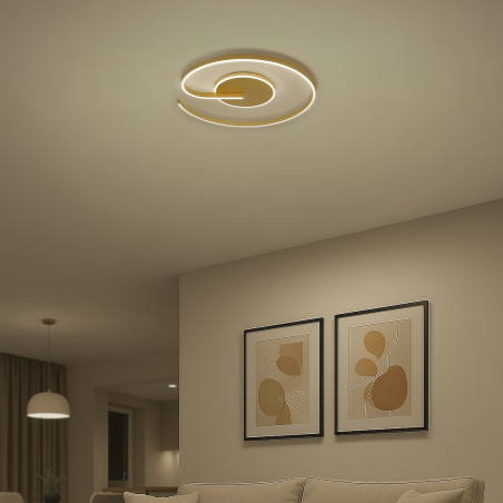 NOWOŚĆ ML1849 Lampa sufitowa LORENZO GOLD 22W LED Milagro