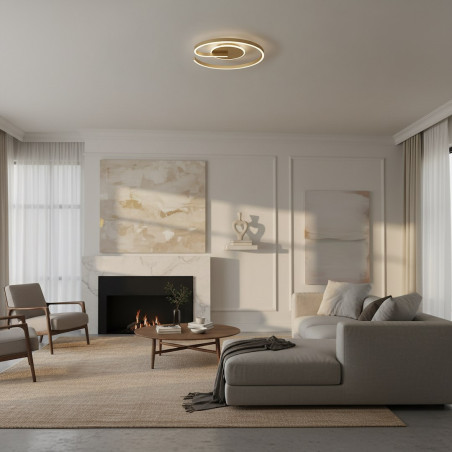 NOWOŚĆ ML1849 Lampa sufitowa LORENZO GOLD 22W LED Milagro