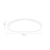 NOWOŚĆ ML1844 Lampa sufitowa HALO 38W LED Milagro
