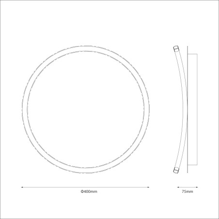 NOWOŚĆ ML1846 Lampa sufitowa CALI round 30W LED Milagro