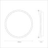 NOWOŚĆ ML1846 Lampa sufitowa CALI round 30W LED Milagro