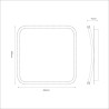 NOWOŚĆ ML1847 Lampa sufitowa CALI square 30W LED Milagro