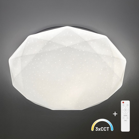 NOWOŚĆ ML1870 Plafon HEX 72W LED Ø500 + pilot Milagro