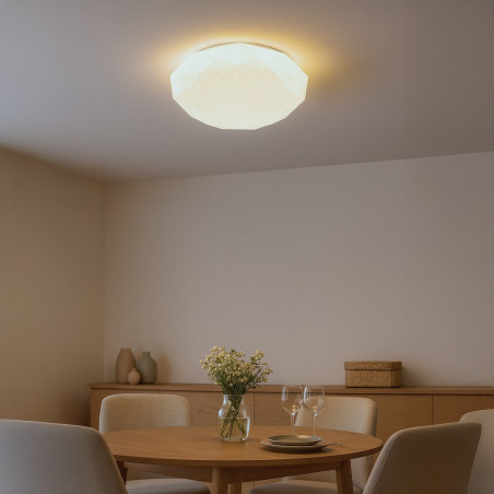 NOWOŚĆ ML1870 Plafon HEX 72W LED Ø500 + pilot Milagro