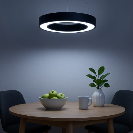 NOWOŚĆ ML1866 Lampa wisząca Union Czarny 40W LED 3000-4000-6000K Milagro