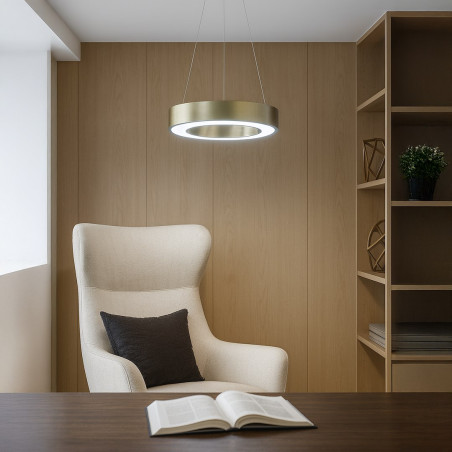 NOWOŚĆ ML1867 Lampa wisząca Union Gold 40W LED 3000-4000-6000K Milagro