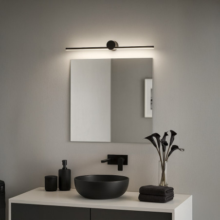 NOWOŚĆ ML2044 Kinkiet Artist Czarny 9W LED 60cm Milagro