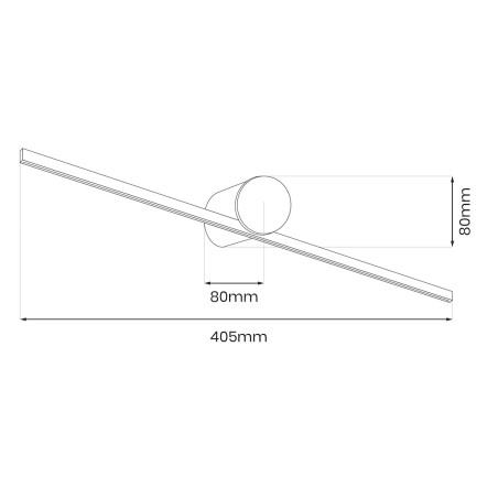 NOWOŚĆ ML2047 Kinkiet Artist chrom 6W LED 40cm Milagro