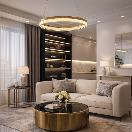 NOWOŚĆ ML2240 Lampa wisząca GALA GOLD 25W LED Milagro