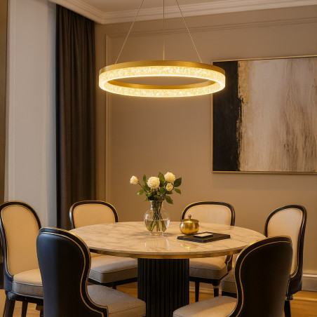 NOWOŚĆ ML2240 Lampa wisząca GALA GOLD 25W LED Milagro
