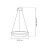 NOWOŚĆ ML2240 Lampa wisząca GALA GOLD 25W LED Milagro
