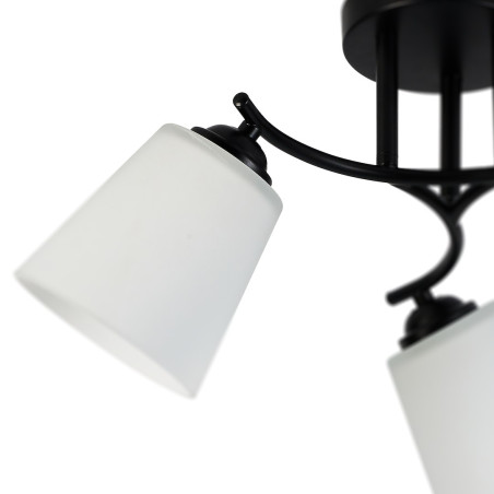 NOWOŚĆ ML2257 Lampa sufitowa Pafos Black 3xE27 Milagro