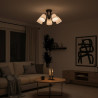 NOWOŚĆ ML2258 Lampa sufitowa Pafos Black 5xE27 Milagro