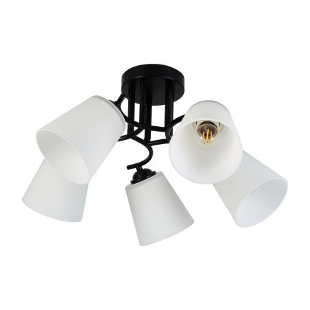 NOWOŚĆ ML2258 Lampa sufitowa Pafos Black 5xE27 Milagro