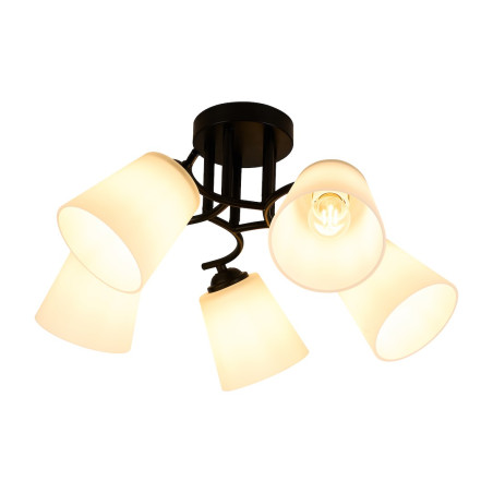 NOWOŚĆ ML2258 Lampa sufitowa Pafos Black 5xE27 Milagro