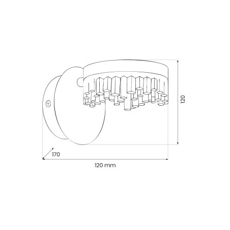 NOWOŚĆ ML2409 Kinkiet PRECIOSA 4W LED Milagro