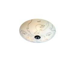 Plafon, Lampa sufitowa 108459 MESSY FAMILY 43cm Biały/ Czarny Markslojd