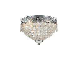Plafon, Lampa sufitowa z kryształkami 108423 JOLINE 2L Chrom/ Kryształy IP21 Markslojd