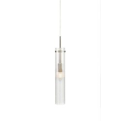 Lampa wisząca pojedyncza 108112 TUBO 1L Stal/Przezroczysty Markslojd