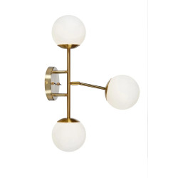 Kinkiet, Lampa ścienna potrójna 108254 TRINITY 3L Złoty/ Biały Markslojd