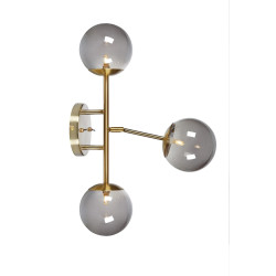 Kinkiet, Lampa ścienna potrójna 108253 TRINITY 3L Złoty/ Dymiony Markslojd