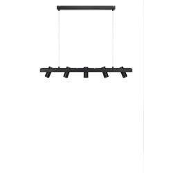 Lampa wisząca - listwa 107784 TORINO 5L Czarny Markslojd