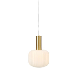 Lampa wisząca pojedyncza Mała 108123 SOBER 1L Mosiądz/Biały Markslojd