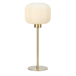 Lampa stołowa Mała 108120 SOBER 1L Mosiądz/Biały Markslojd