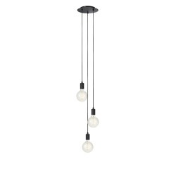 Lampa wisząca potrójna okrągła 106334 SKY 3L Czarna Markslojd