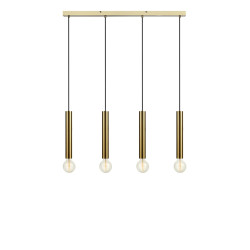 Lampa wisząca potrójna na listwie 108263 SENCILLO 4L Mosiądz Markslojd