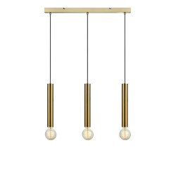 Lampa wisząca potrójna na listwie108261 SENCILLO 3L Mosiądz Markslojd