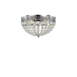 Plafon, Lampa sufitowa z kryształkami 106062 SAXHOLM 2L Chrom/MC IP21 Markslojd