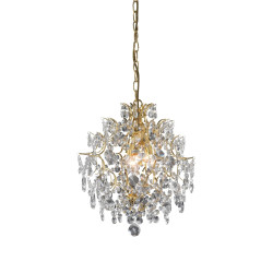 Lampa wisząca, Żyrandol z kryształkami 100524 ROSENDAL 3L Złoty/ Kryształy Markslojd